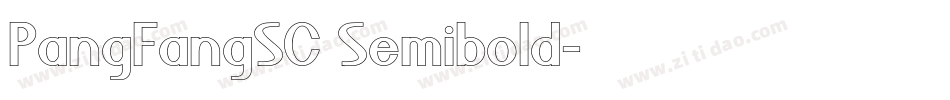 PangFangSC Semibold字体转换